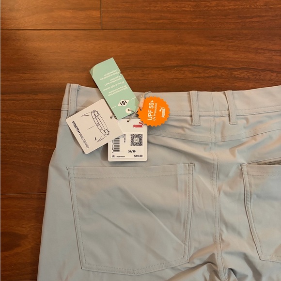 NWT Puma Men’s 101 Golf Pant - Light Gray - Picture 7 of 7